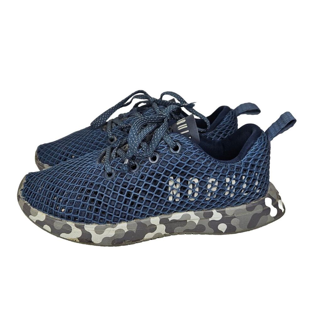 NOBULL Diamond Mesh Runner Mens Size 5 Women's Size 6.5 Navy/Camo Sole